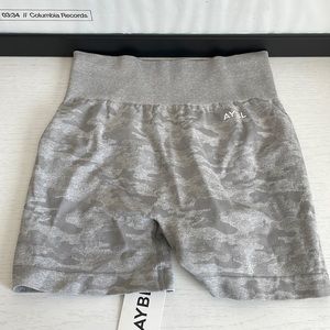 AYBL grey camo bike shorts